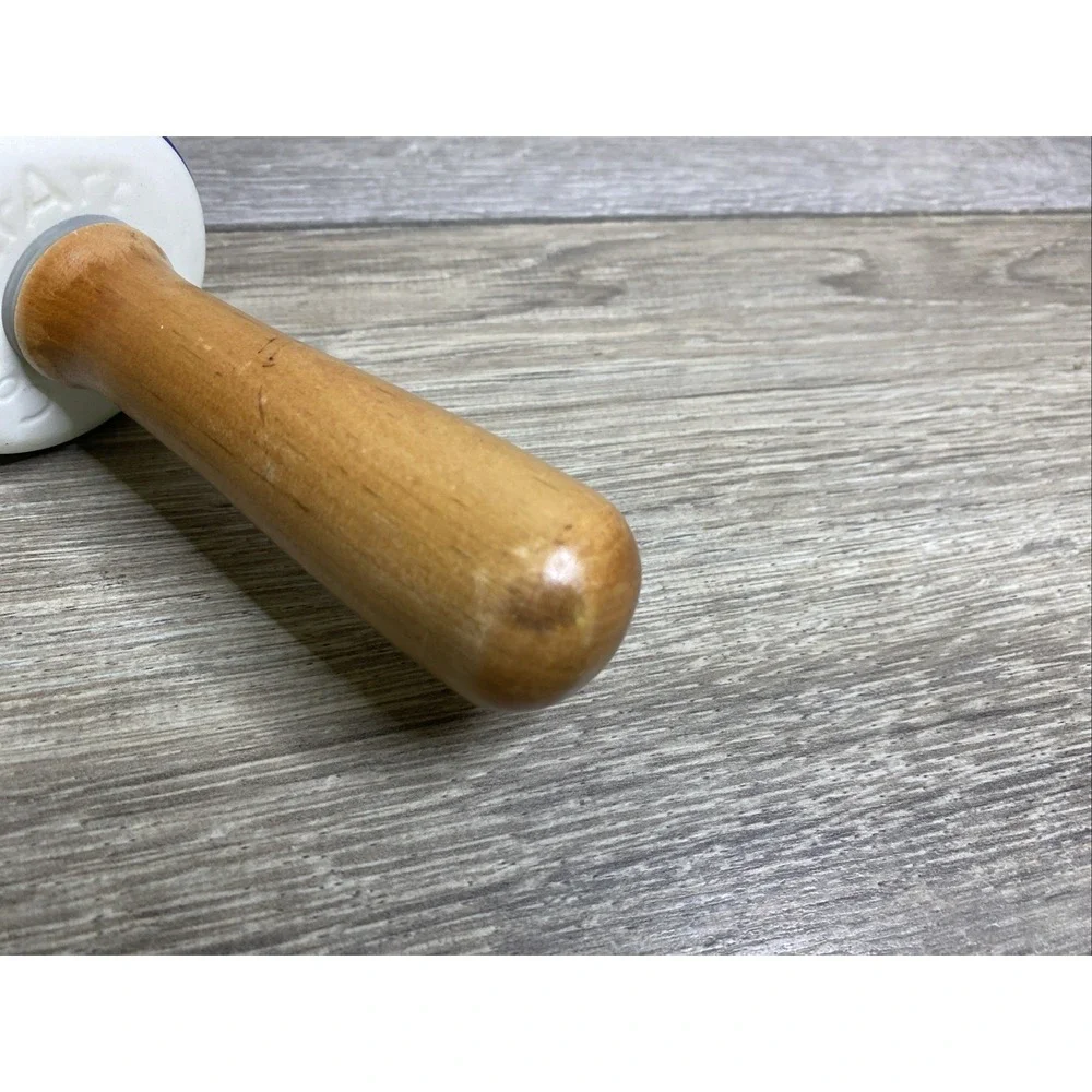 PFALTZGRAFF Counter Art Ceramic Rolling Pin‎ SEDONA Wooden Handles Hand Painted